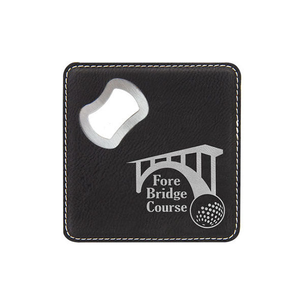 方形皮革開瓶器