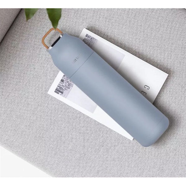 304不鏽鋼硅膠軟提手保溫杯500ml