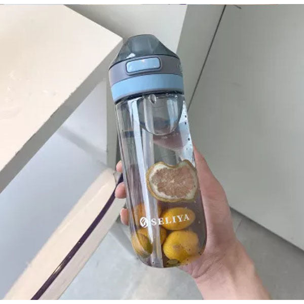 潮流運動塑膠鴨嘴帶吸管杯650ml