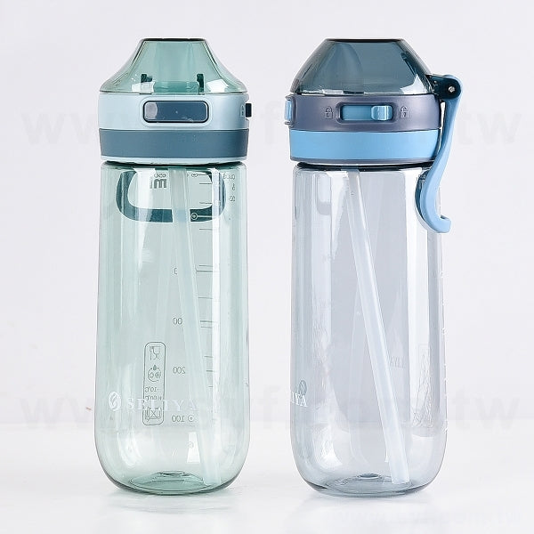 潮流運動塑膠鴨嘴帶吸管杯650ml