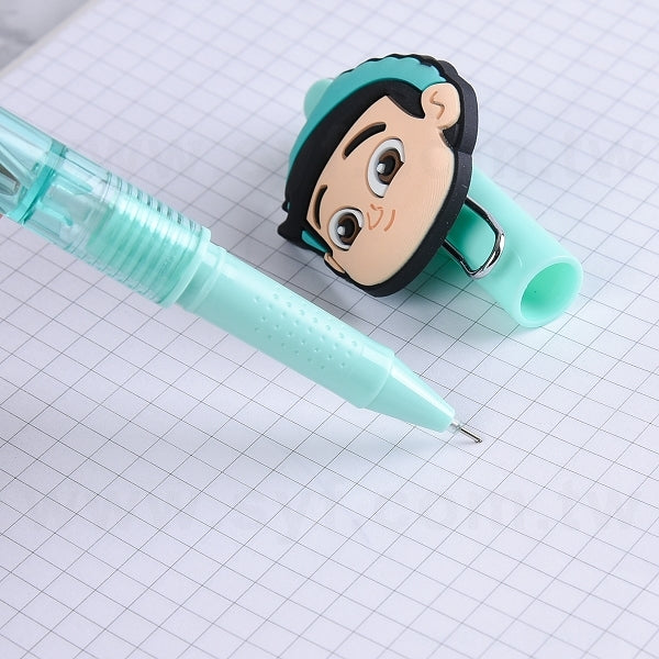 開蓋式塑料中性筆