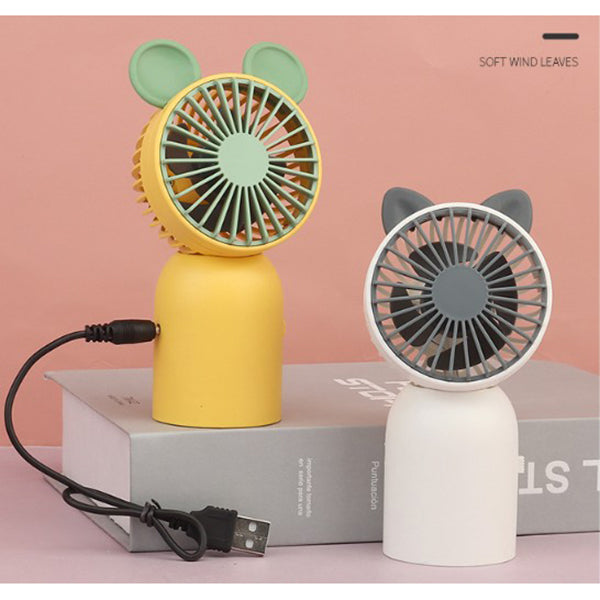 迷你可愛動物USB充電小風扇
