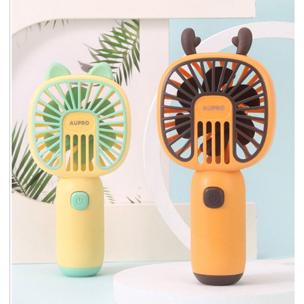 馬卡龍色療癒系USB充電小風扇-可印LOGO