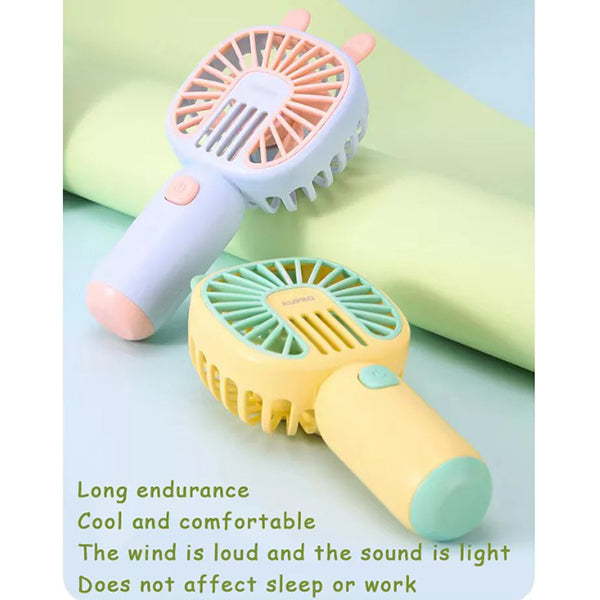馬卡龍色療癒系USB充電小風扇-可印LOGO