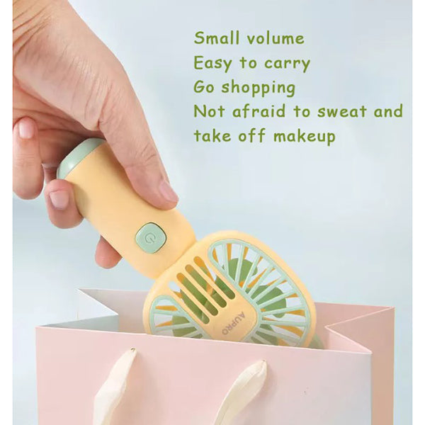 馬卡龍色療癒系USB充電小風扇-可印LOGO