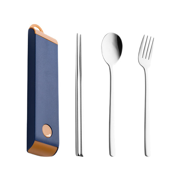 3件組|304不鏽鋼餐具 (靜音卡扣)