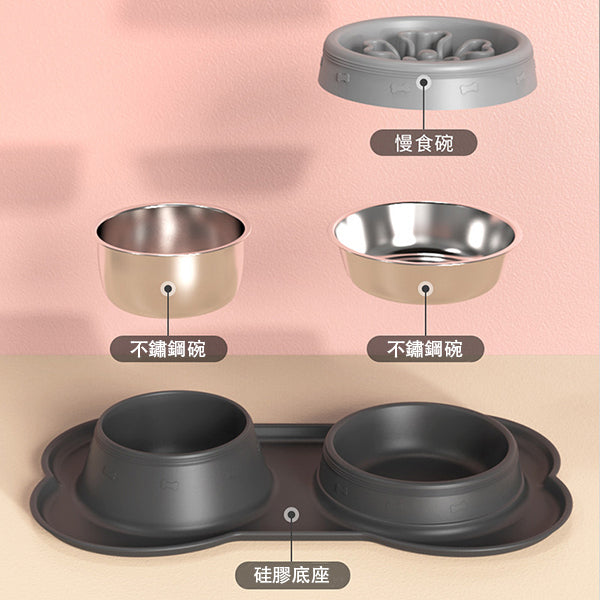 不鏽鋼狗慢食碗