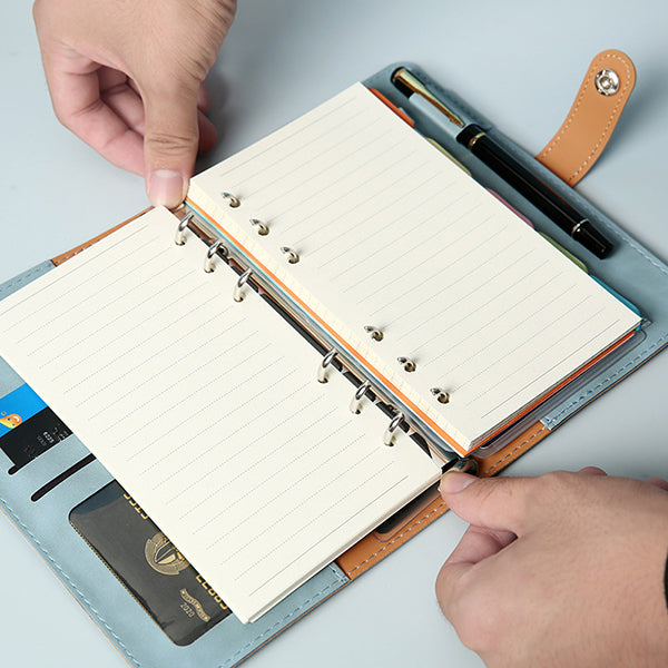 A6軟PU皮活頁筆記本
