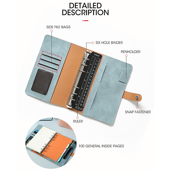 A6軟PU皮活頁筆記本