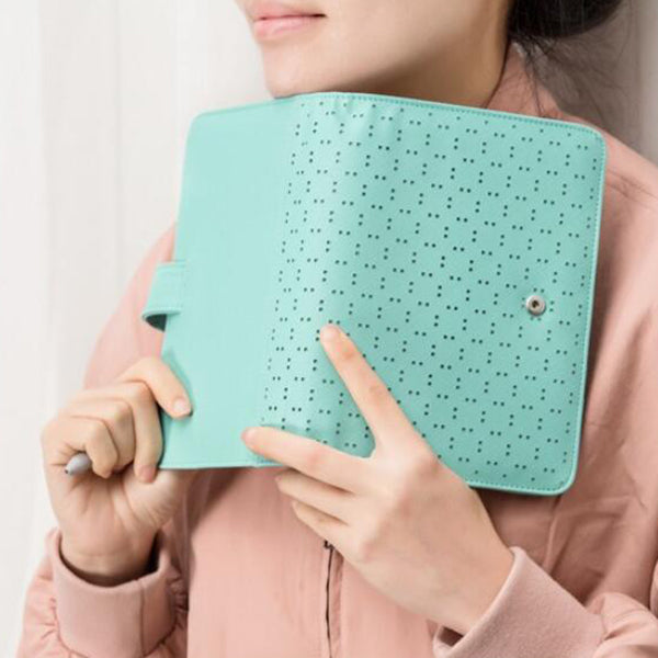 薄荷色PU皮工商日誌