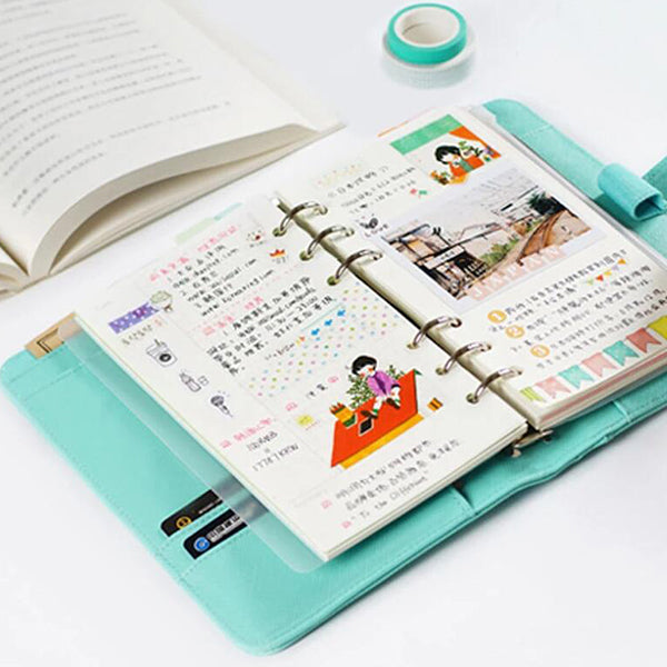 薄荷色PU皮工商日誌