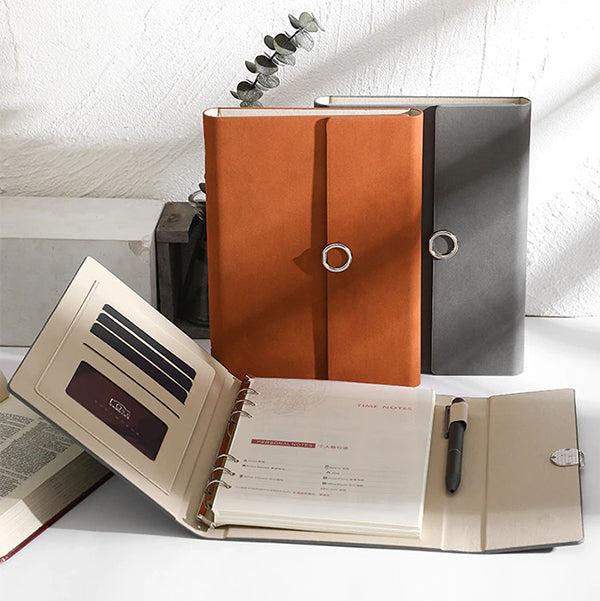 A5三折式 PU皮工商日誌