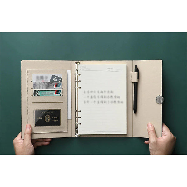 A5三折式 PU皮工商日誌