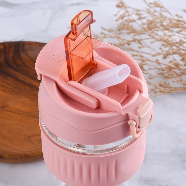 400ml單層彈蓋吸管杯