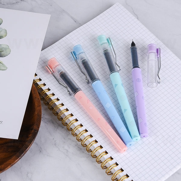 幾何粉彩直液式中性筆