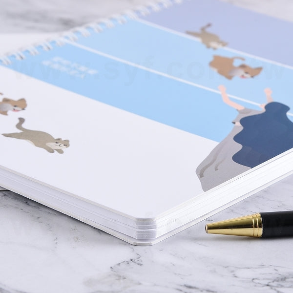 A5銅西卡彩色印刷環裝筆記本