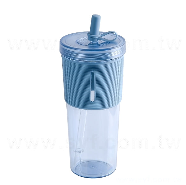 710ml旋轉式杯蓋吸管杯
