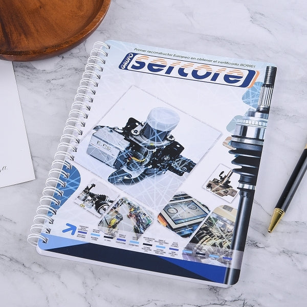 A5銅西卡彩色印刷環裝筆記本