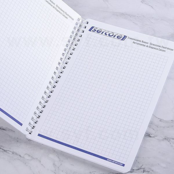 A5銅西卡彩色印刷環裝筆記本