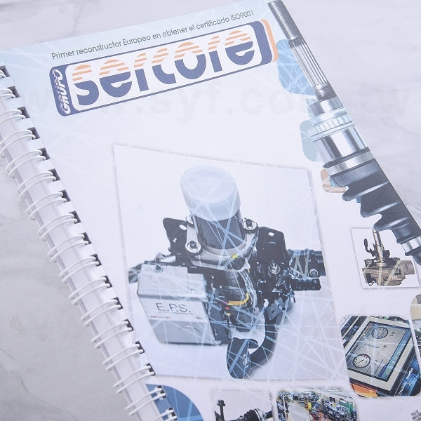 A5銅西卡彩色印刷環裝筆記本