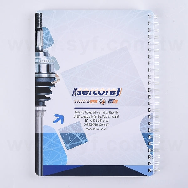 A5銅西卡彩色印刷環裝筆記本