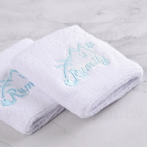 彈性棉質護腕--單色電繡