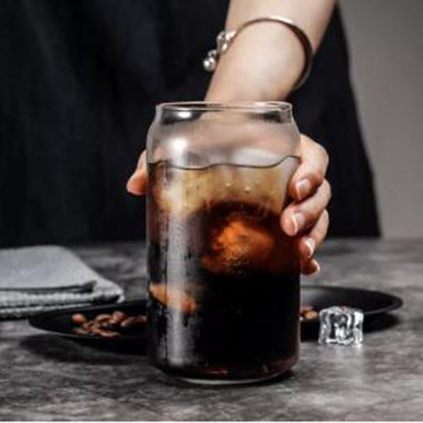 480ml木蓋玻璃吸管杯