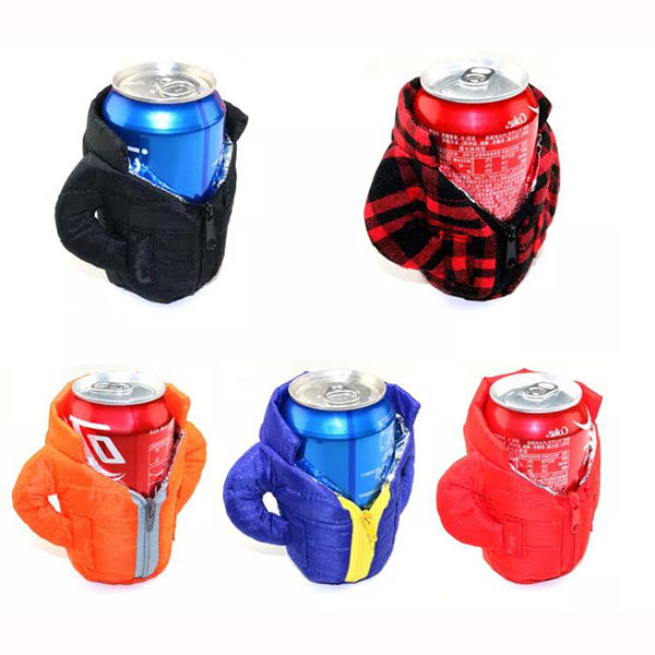 夾克造型鋁罐杯套