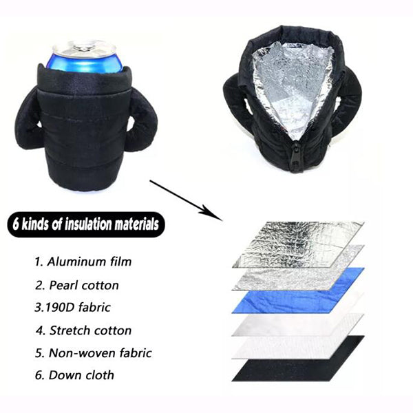 夾克造型鋁罐杯套