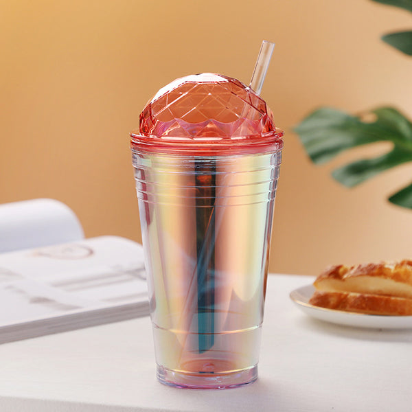 560ml漸變色吸管杯-可印LOGO