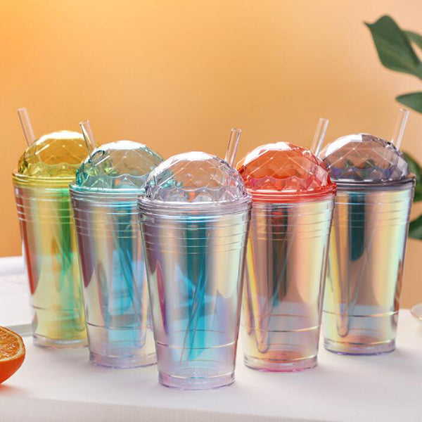 560ml漸變色吸管杯-可印LOGO