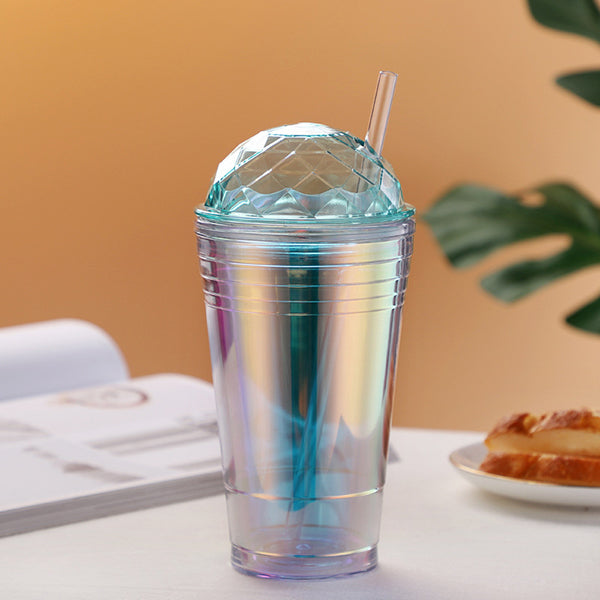 560ml漸變色吸管杯-可印LOGO