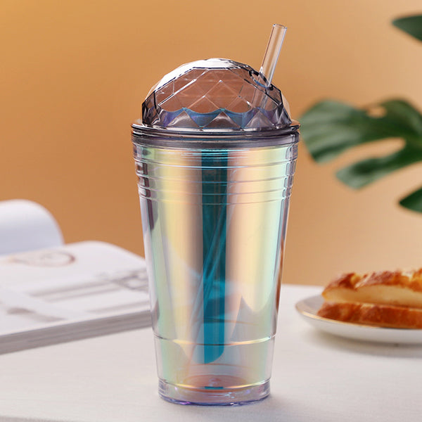560ml漸變色吸管杯-可印LOGO