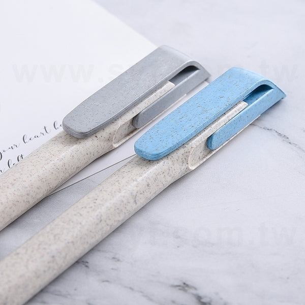 拼色環保小麥秸稈料廣告筆