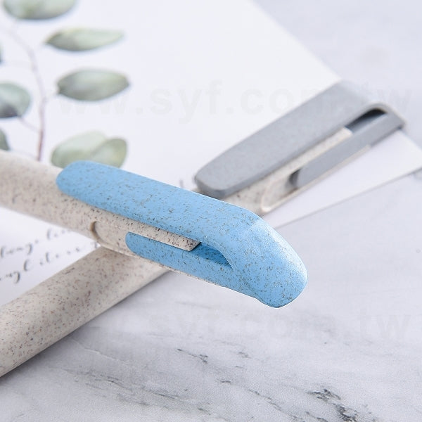 拼色環保小麥秸稈料廣告筆