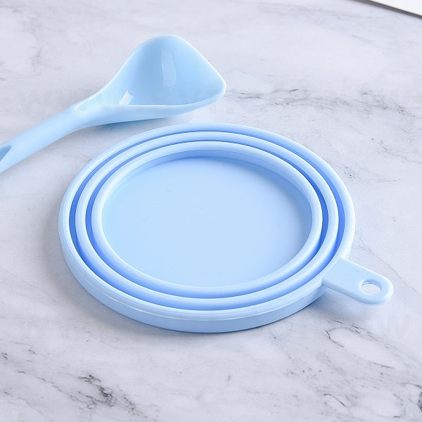 寵物罐頭三合一保鮮矽膠密封蓋+勺子