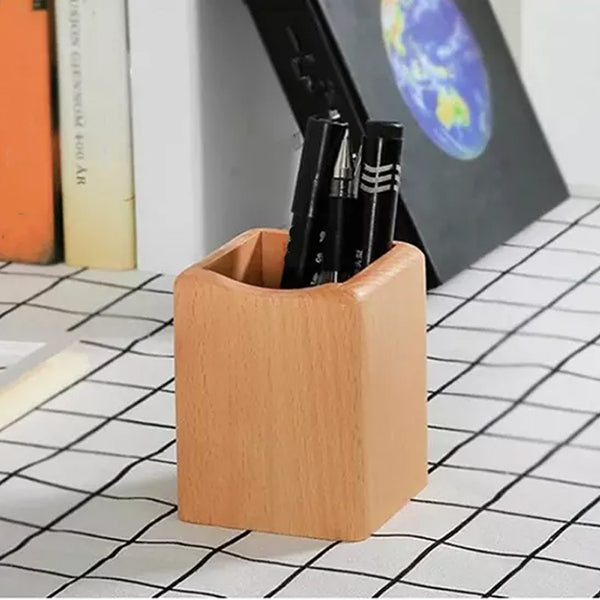 木質桌面筆筒