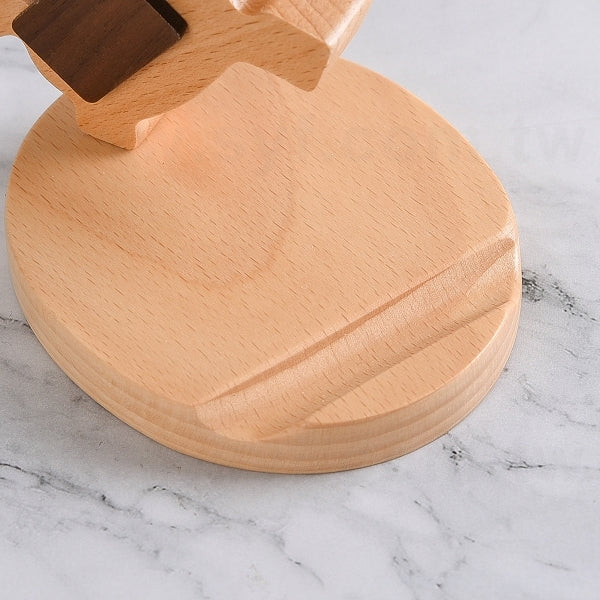 小馬木製手機架