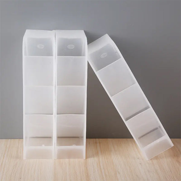 透明磨砂斜插筆筒