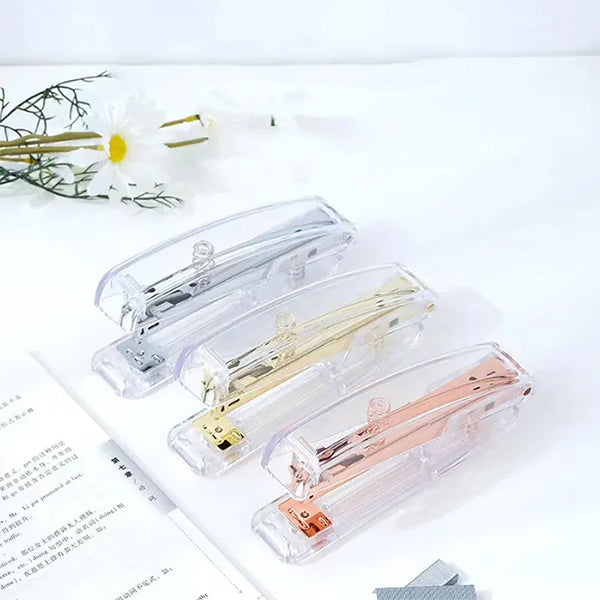 透明亞克力金屬手動訂書機