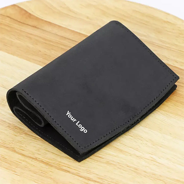 大容量商務簡真皮名片夾