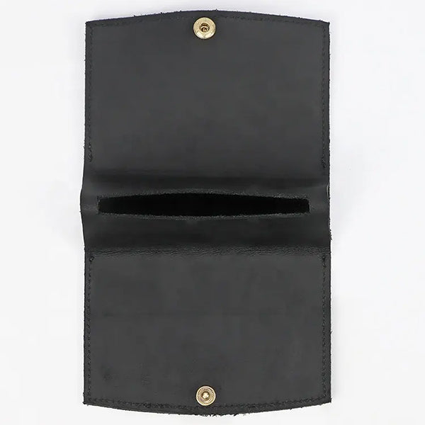 大容量商務簡真皮名片夾