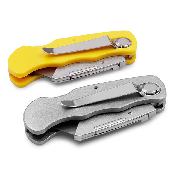 不銹鋼EDC折疊鎖背美工刀