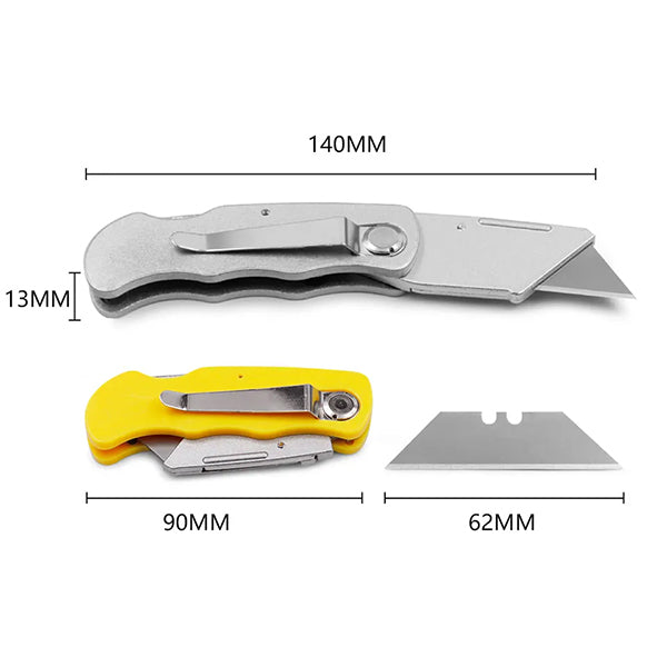 不銹鋼EDC折疊鎖背美工刀