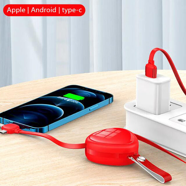 5A快充-三合一可伸縮傳輸充電線