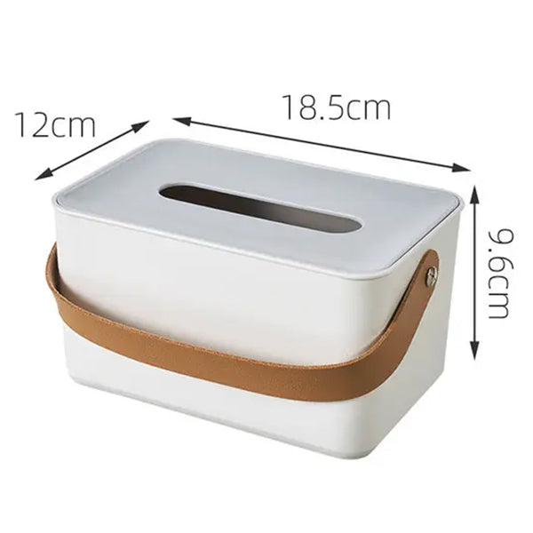 塑料皮革手柄紙巾盒