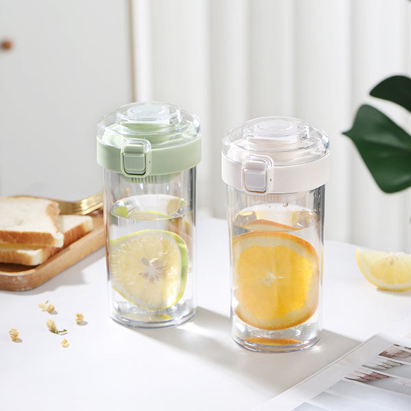 360ml彈蓋式PP隨手杯-附過濾網