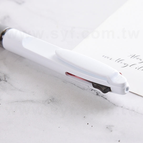 簡約雙色廣告筆-按壓式筆身灰色原子筆