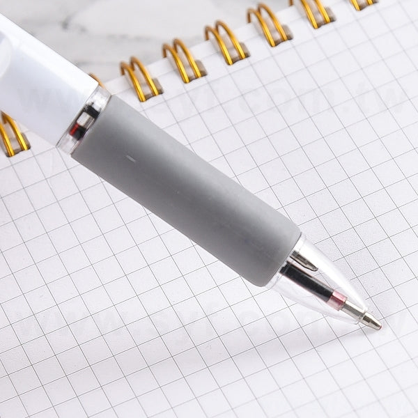 簡約雙色廣告筆-按壓式筆身灰色原子筆