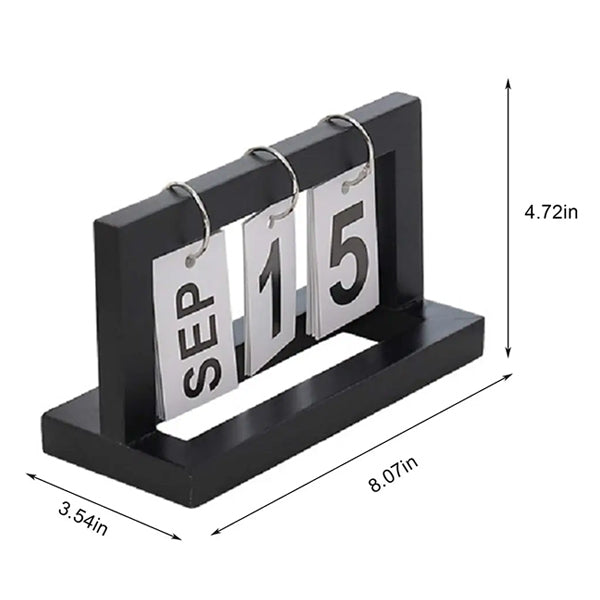木製手動翻頁日曆